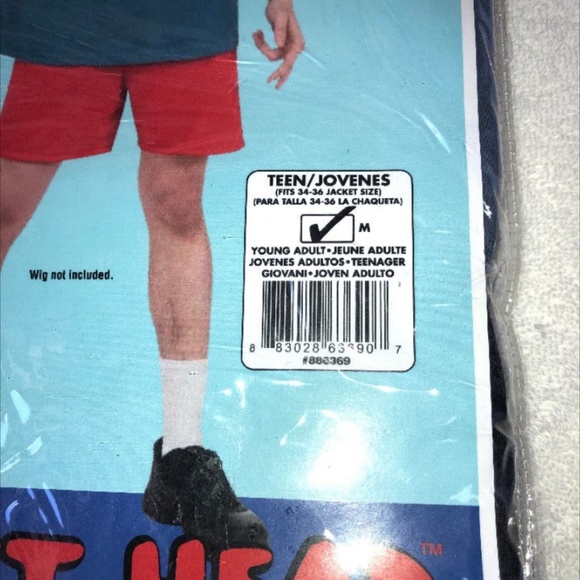 MTV BEAVIS BUTT-HEAD COSTUME SHIRT & SHORTS NEW SIZE 34-36 - Picture 4 of 4